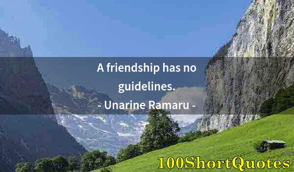 Quote by Albert Einstein: A friendship has no guidelines.