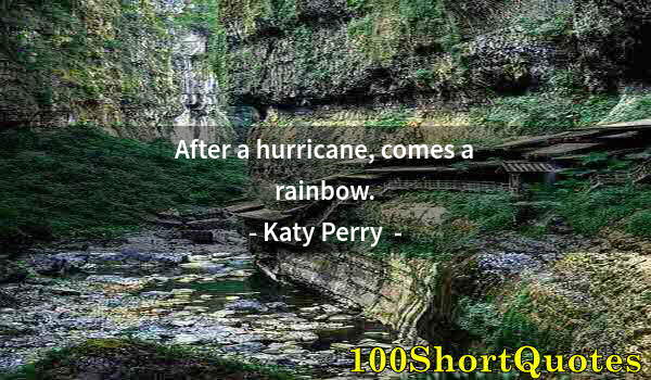 Quote by Albert Einstein: After a hurricane, comes a rainbow.