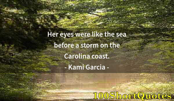 Quote by Albert Einstein: Her eyes were like the sea before a storm on the Carolina coast.