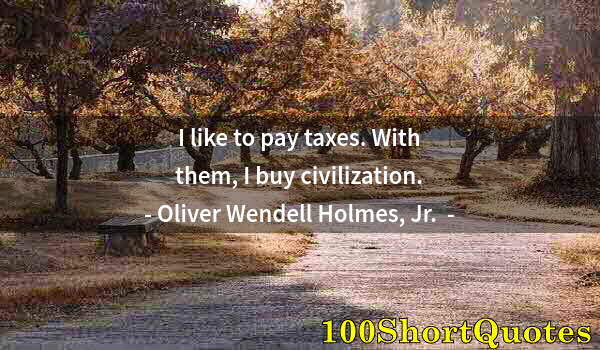 Quote by Albert Einstein: I like to pay taxes. With them, I buy civilization.