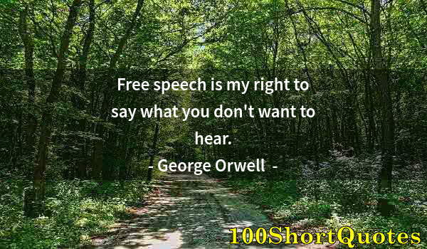 Quote by Albert Einstein: Free speech is my right to say what you don't want to hear.