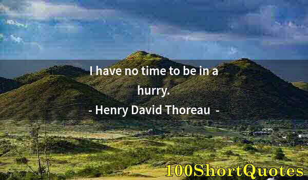 Quote by Albert Einstein: I have no time to be in a hurry.