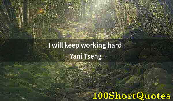 Quote by Albert Einstein: I will keep working hard!