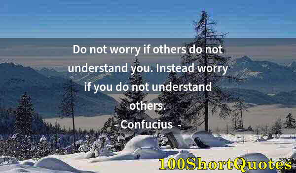 Quote by Albert Einstein: Do not worry if others do not understand you. Instead worry if you do not understand others.