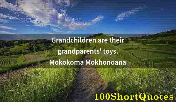 Quote by Albert Einstein: Grandchildren are their grandparents' toys.