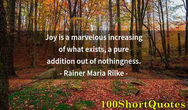 Quote by Albert Einstein: Joy is a marvelous increasing of what exists, a pure addition out of nothingness.