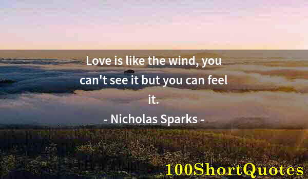 Quote by Albert Einstein: Love is like the wind, you can't see it but you can feel it.