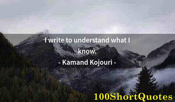 Quote by Albert Einstein: I write to understand what I know.