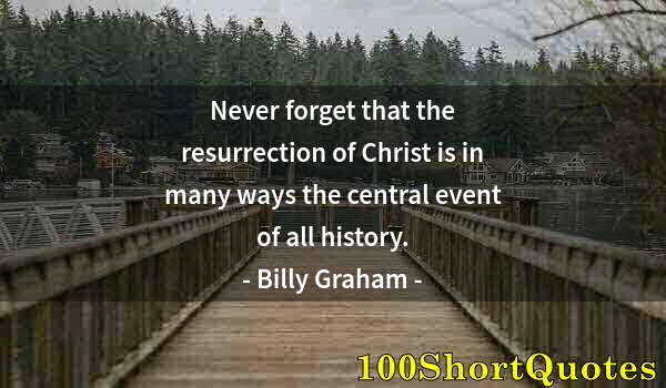 Quote by Albert Einstein: Never forget that the resurrection of Christ is in many ways the central event of all history.