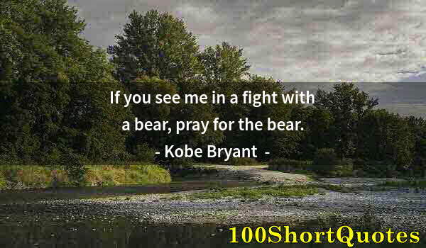 Quote by Albert Einstein: If you see me in a fight with a bear, pray for the bear.