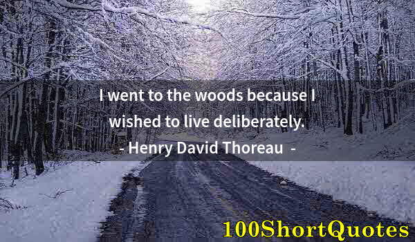 Quote by Albert Einstein: I went to the woods because I wished to live deliberately.