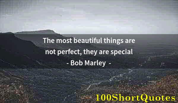 Quote by Albert Einstein: The most beautiful things are not perfect, they are special