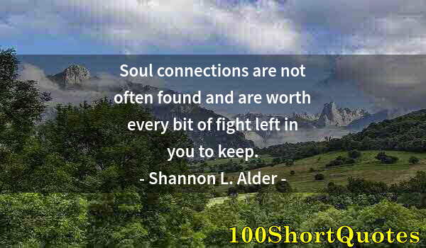 Quote by Albert Einstein: Soul connections are not often found and are worth every bit of fight left in you to keep.