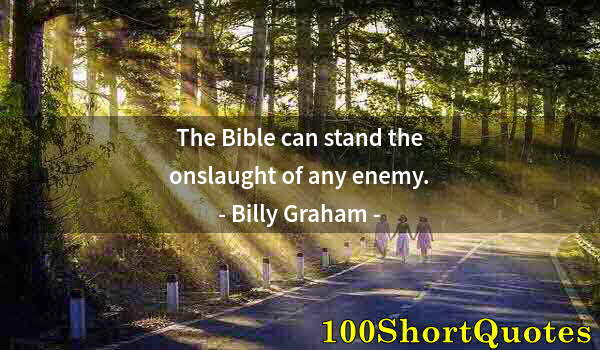 Quote by Albert Einstein: The Bible can stand the onslaught of any enemy.