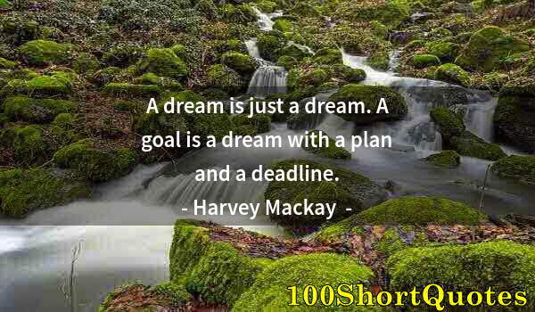 Quote by Albert Einstein: A dream is just a dream. A goal is a dream with a plan and a deadline.