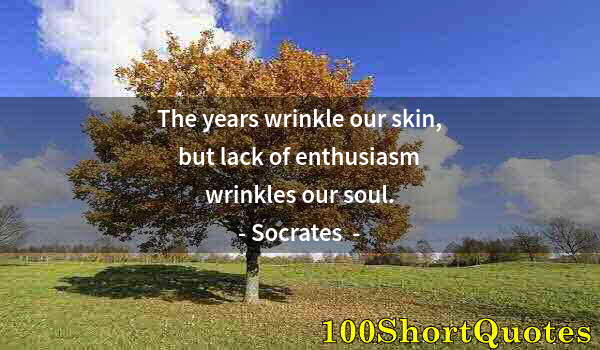 Quote by Albert Einstein: The years wrinkle our skin, but lack of enthusiasm wrinkles our soul.