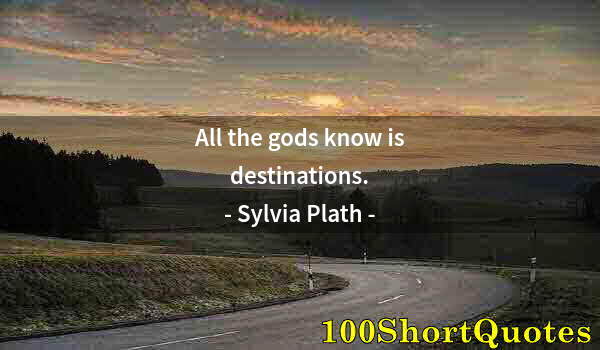 Quote by Albert Einstein: All the gods know is destinations.