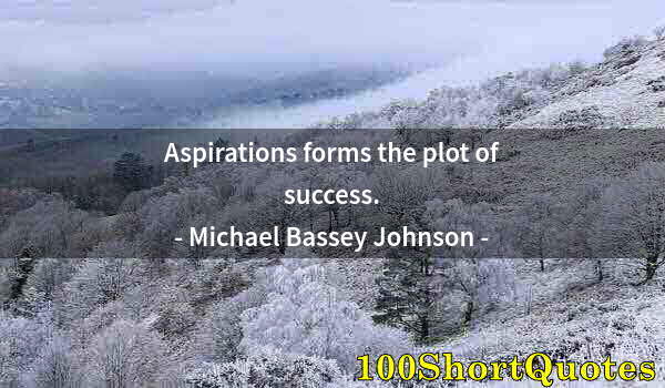 Quote by Albert Einstein: Aspirations forms the plot of success.