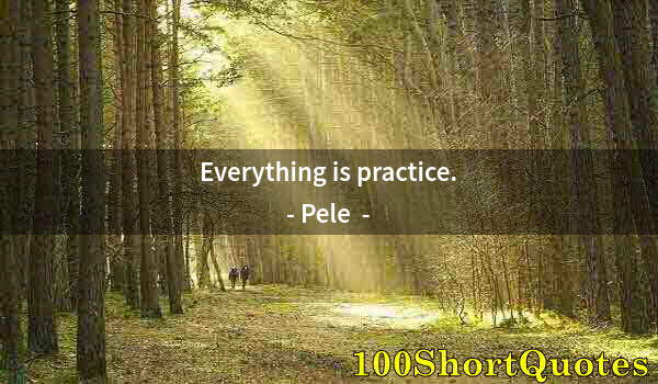 Quote by Albert Einstein: Everything is practice.