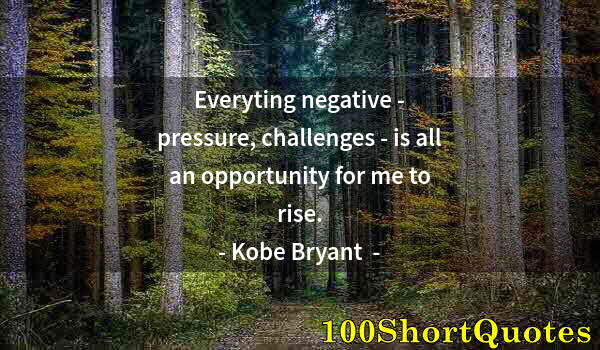 Quote by Albert Einstein: Everyting negative - pressure, challenges - is all an opportunity for me to rise.