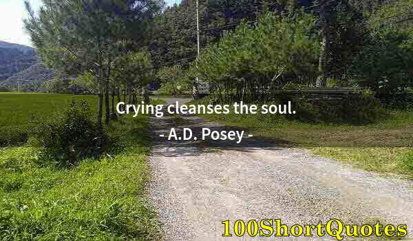 Quote by Albert Einstein: Crying cleanses the soul.