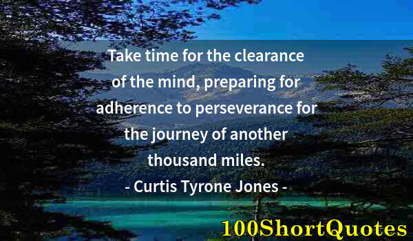 Quote by Albert Einstein: Take time for the clearance of the mind, preparing for adherence to perseverance for the journey of ...