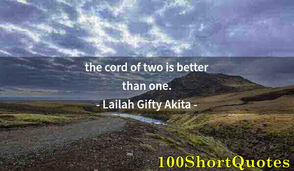 Quote by Albert Einstein: the cord of two is better than one.