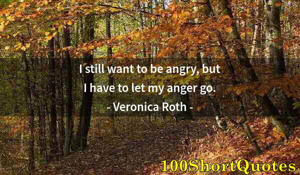 Quote by Albert Einstein: I still want to be angry, but I have to let my anger go.