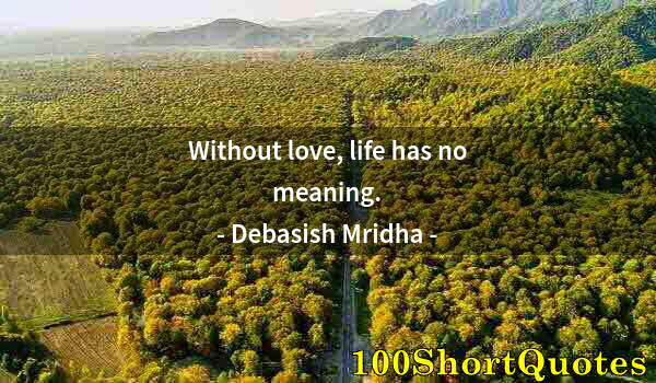 Quote by Albert Einstein: Without love, life has no meaning.