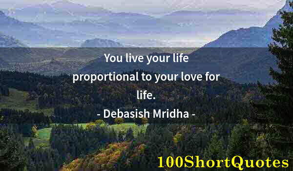 Quote by Albert Einstein: You live your life proportional to your love for life.