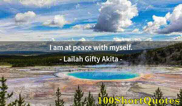 Quote by Albert Einstein: I am at peace with myself.