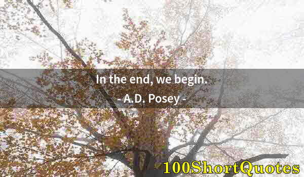 Quote by Albert Einstein: In the end, we begin.