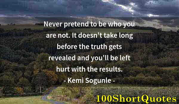 Quote by Albert Einstein: Never pretend to be who you are not. It doesn't take long before the truth gets revealed and you'll ...