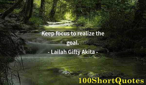 Quote by Albert Einstein: Keep focus to realize the goal.