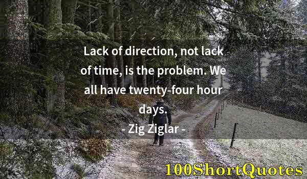 Quote by Albert Einstein: Lack of direction, not lack of time, is the problem. We all have twenty-four hour days.