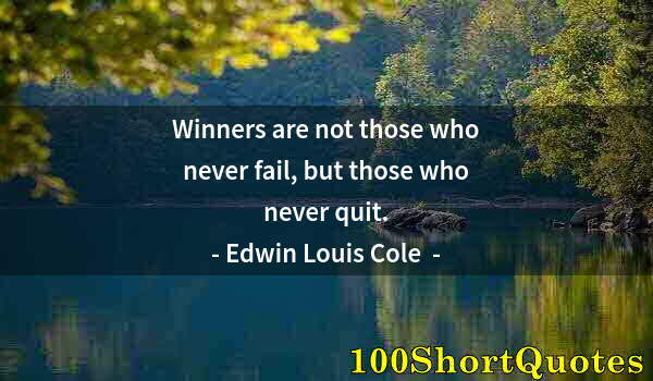 Quote by Albert Einstein: Winners are not those who never fail, but those who never quit.