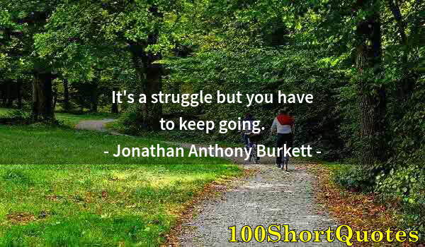 Quote by Albert Einstein: It's a struggle but you have to keep going.