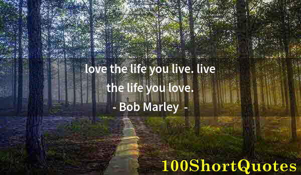 Quote by Albert Einstein: love the life you live. live the life you love.