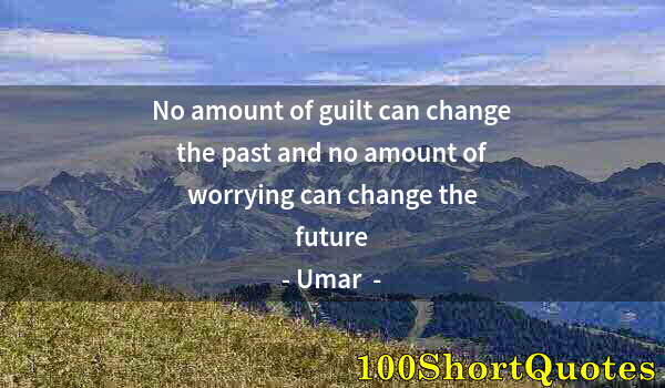 Quote by Albert Einstein: No amount of guilt can change the past and no amount of worrying can change the future