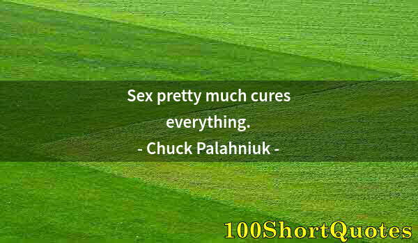 Quote by Albert Einstein: Sex pretty much cures everything.