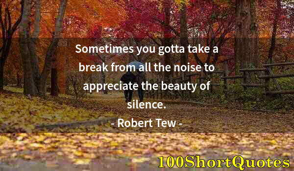 Quote by Albert Einstein: Sometimes you gotta take a break from all the noise to appreciate the beauty of silence.