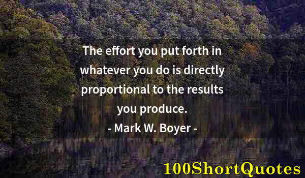 Quote by Albert Einstein: The effort you put forth in whatever you do is directly proportional to the results you produce.