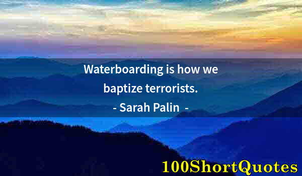 Quote by Albert Einstein: Waterboarding is how we baptize terrorists.