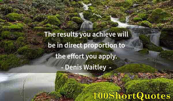 Quote by Albert Einstein: The results you achieve will be in direct proportion to the effort you apply.