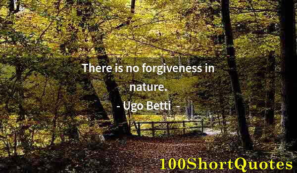 Quote by Albert Einstein: There is no forgiveness in nature.