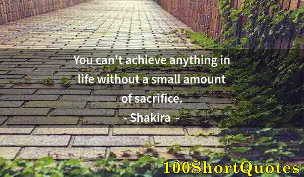 Quote by Albert Einstein: You can't achieve anything in life without a small amount of sacrifice.