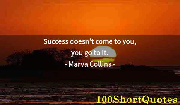 Quote by Albert Einstein: Success doesn’t come to you, you go to it.