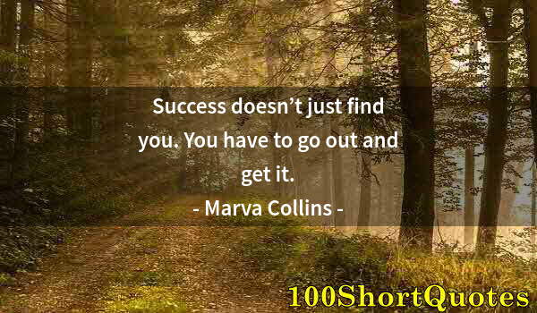 Quote by Albert Einstein: Success doesn’t just find you. You have to go out and get it.