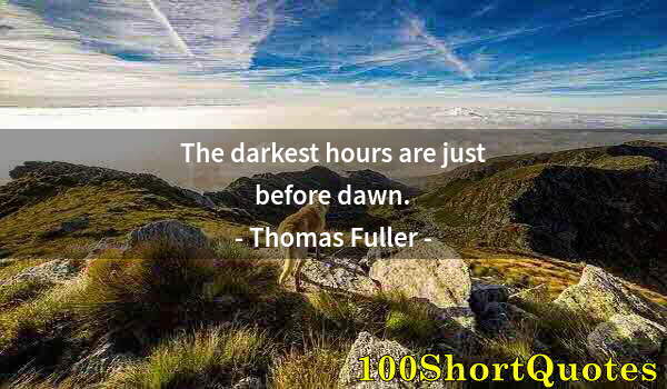 Quote by Albert Einstein: The darkest hours are just before dawn.