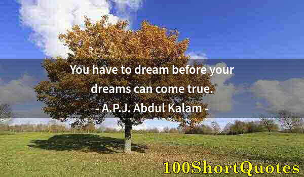 Quote by Albert Einstein: You have to dream before your dreams can come true.